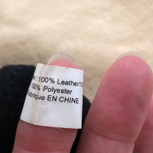 Men's Black Leather Gloves - NWOT - Picture 4 of 11